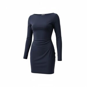 Contrarian New York Long Sleeve Navy Dress